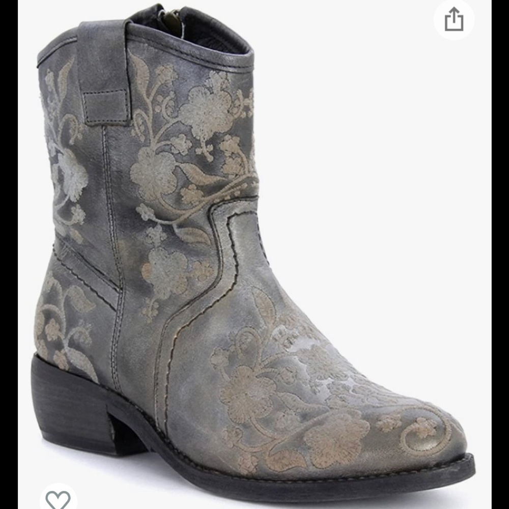 Taos Privilege Western Boot size 11 in Pewter-rare!